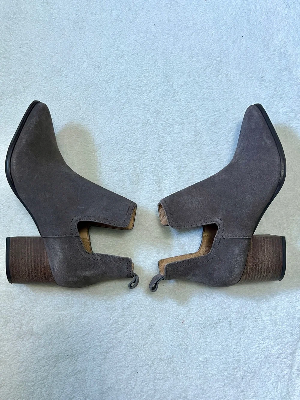 Lucky Brand Jabilo Leather Suede Booties - Size 7.5